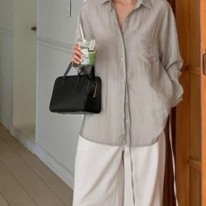 [다잇템][다잇템] 여성 레이온 랩포켓 빅사이즈 셔츠_22451888_5