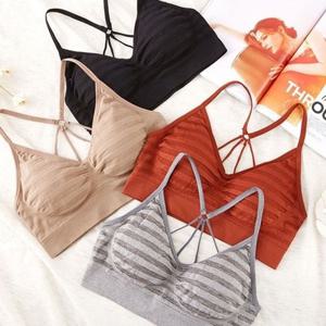 [다잇템][다잇템] 여성 뷰티백 노와이어 일체형캡 브라탑 끈나시