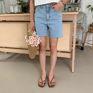 [다잇템][다잇템] 여자 H라인 데일리 진 클래식 숏팬츠_13574289