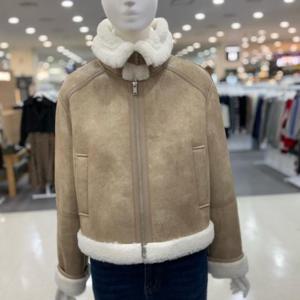 SOUP sh06 헤이디 겨울 아우터 하프 집업 무스탕 OBBMUT2