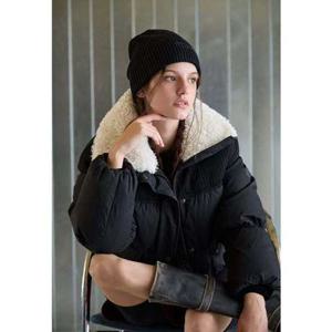 [에고이스트] (ER4TD903) 인조퍼 배색 숏 구스점퍼