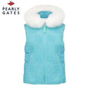 [파리게이츠] 여성 부클 로고 패턴 구스다운 베스트_521E4SV303_MT