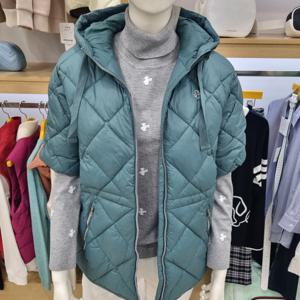 [루이까스텔]여성 반팔형 볼패딩점퍼 7LEJP003J