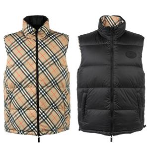 [로로모다] 버버리 리버시블 체크 퍼퍼 남성 패딩 조끼 / 8110200