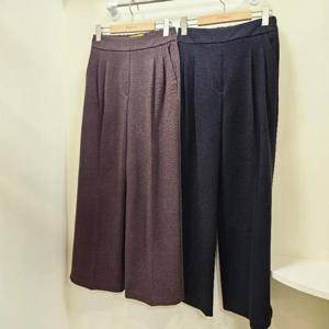 스테파니 HC07 비샤  2핀턱 반밴딩 와이드 팬츠 N25NP5408