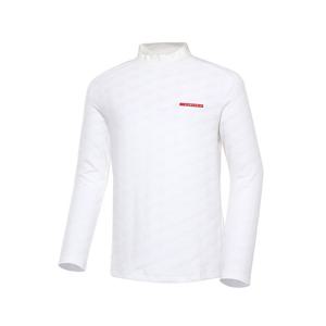 [와이드앵글] 남성 CO PRO 모노그램 기모 하프넥 티 WMW23214W3