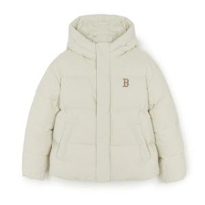 MLB  (3ADJV0356-43CRD) 바시티 빈티지 레터링 후드 숏패딩