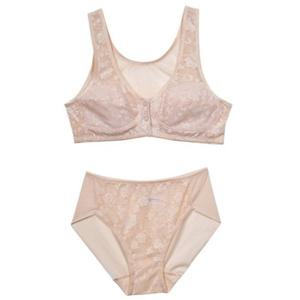 인견소재 노와이어 플라워 B컵 브라팬티 0143rt