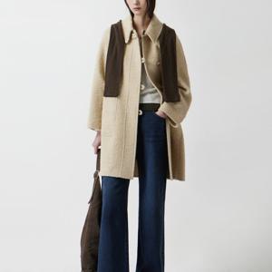 [쥬크]울블렌디드 부클 하프 코트_Z254MSG535