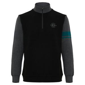 [와이드앵글]남성 TO 스웨터 소매 쿼터집업 티셔츠 WMW25232Z1