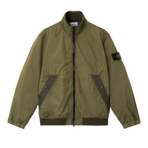 스톤아일랜드 그린 컴파스 배지 슬리브 지퍼 재킷 L1S154100111