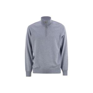 25FW 브루넬로 쿠치넬리 하프 집 스웨터 M2200124CFF33 TP565347903