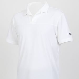 TITLEIST TRIACETATE FIBER PIQUE WIDE COLOR SHIRT (TLPMS114J-WT) (남성 트리아세테이트 피버 피케 와이드 컬러 셔츠)