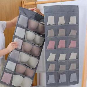 양면 속옷 양말 정리 보관 수납함 포켓 옷걸이