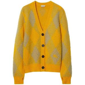 (명품) 버버리 Argyle 울 가디건 아가일 카디건