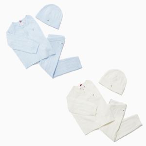 [공식][타미힐피거] [베이비/기프트 박스] 스웨터 상하의/비니 셋업 2종 택1 (T42E7NWO14CBT1)