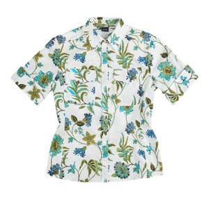 페이 플로럴 버튼 반팔 셔츠 NCWA2526000 ZGHB001