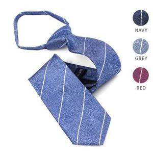 미스트 스트라이프 자동 지퍼 넥타이 4종