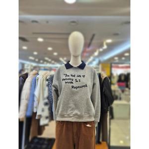 부루앤쥬디 세이브존03 부루앤쥬디 레터링 배색 카라 맨투맨 티셔츠 AQBBSBTG101BA