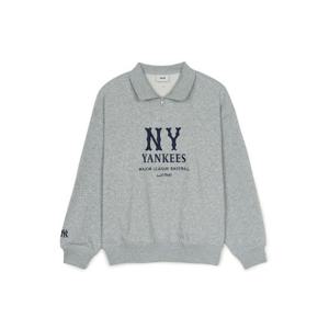 M MLB긴팔티 GQC 3AMTB0351-50MGS 베이직 쿠퍼스로고 메가오버핏 반집업 맨투맨 뉴욕양키스