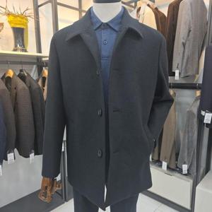 [세정 트레몰로] 울혼방 블랙반코트 TRHEL5W38946106