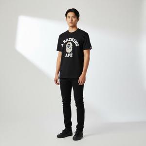 베이프 플로럴 카모 컬리지 티셔츠 블랙 0ZXTEM110036N BLK