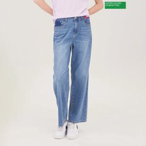 베네통 레더 패치 일자 데님팬츠 BADPA2611