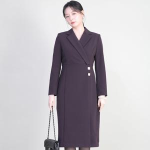 애비뉴투지 엄마옷 테일러 카라 골드 버튼 봄 가을 겨울 정장 원피스 K01619