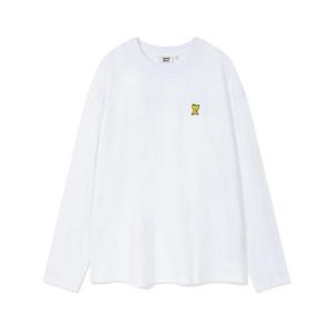 와키윌리긴팔티 CQK MG2403LT01WH 베이직 타이포 롱슬리브 화이트