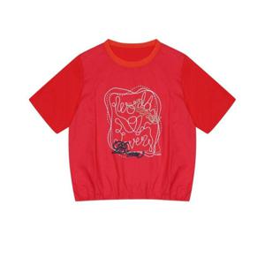 [베스띠벨리]자수포인트리넨반팔티셔츠  BKIBF2847RE