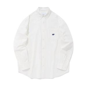 커버낫 COVERNAT 웨일 로고 코튼 셔츠 화이트 CO2301SH08WH 345263