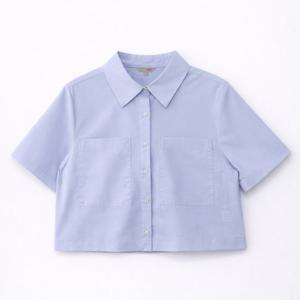 [스파오]아웃 포켓 크롭 반팔 셔츠 (SPYAC37G92-T)