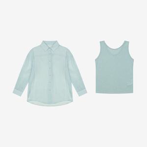 [베스띠벨리]슬리브리스SET시스루셔츠 BKBAG7482