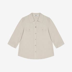 [베스띠벨리]베이직투포켓오픈카라셔츠 BKBAE2472