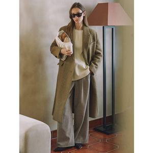 올리브데올리브 (OW4WLA77) 투턱 와이드 핏 팬츠