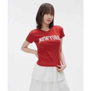 스파오 SPAO NEWYORK 슬림핏 반팔티(SPRPF38G91 RE)_SPRPF49G91 SPRPF49G91 345024