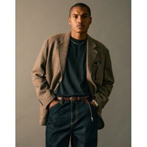 헤지스 HAZZYS [HIS]브라운 패턴 울혼방 자켓 HZJA5F801W2 345160