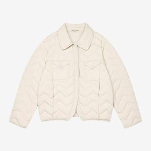 [베스띠벨리]카라 물결 퀼팅 덕다운 자켓 ( BKHJA26440 )