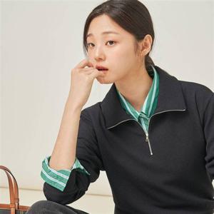 빈폴 텍스쳐 하프 집업 티셔츠 - 네이비 (BF5841C41R) 348019