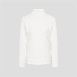 빈폴 조직감 러플넥 티셔츠 - 아이보리 BF5X41C010 347588