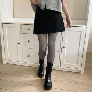 [다잇템]여성용 주머니 면원단 클래식 미니스커트