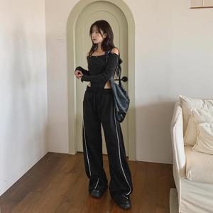 [옷자락]여성 오프숄더 바디수트 티셔츠