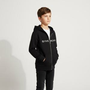 지방시 H15352 09B 아키타이프 로고 프린트 주니어 후드집업