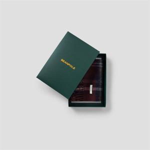 빈폴 25FW[BE5X84M03Z] 캐시혼방 체크 양면 머플러 - 와인 348901