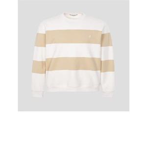 빈폴 23SS 이중직 볼드 스트라이프 스웨트셔츠 - 아이보리(BC3141C100) 349956