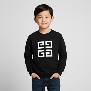 지방시 H30695 09B 4G 아키타이프 로고 아동 맨투맨