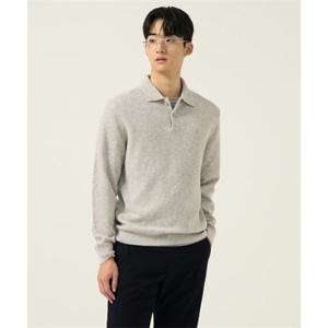 빈폴 BEANPOLE MEN 울 베이직 칼라넥 니트 라이트 그레이 BC5951C022 350767