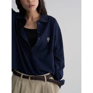 (356241SC2R) [에잇세컨즈] 폴로칼라 피케티셔츠  네이비