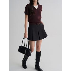 (356251SMBU) [에잇세컨즈] 레이어드 브이넥 풀오버  퍼플