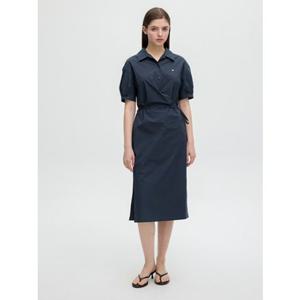 올리브데올리브 (OW5MO552) 셔츠형 랩스타일 원피스